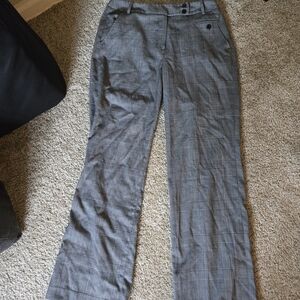 dressbarn Men's Charcoal Plaid Trousers